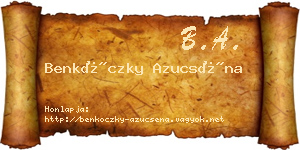 Benkóczky Azucséna névjegykártya
